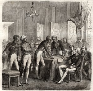 The 1834 alliance between the United Kingdom, France, Spain, and Portugal to enforce the Concession of Evoramonte - In the face of Don Carlos