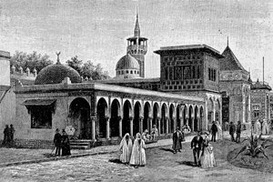 The Algerian palace, at the Esplanade des Invalides during the international exhibition 1889