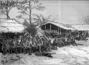 The Brazza Mission in West Africa (Pietro Paolo Savorgnan di Brazza or Pierre Paul Francois Camille Savorgnan de Brazza) by Unknown artist