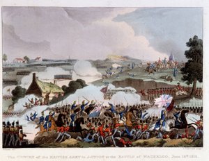 The British Army in Action on the Waterloo Battlefield, June 18