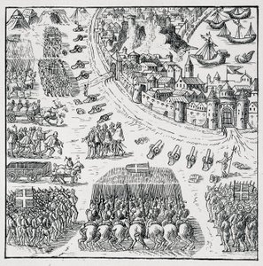 The Duke of Anjou (Henry III) having been elected king of Poland (in 1573) and was forced to go and take possession of this crown incessantly, the siege of La Rochelle was lifted, and the Rochellois were granted everything they asked for themselves and for by Unknown artist