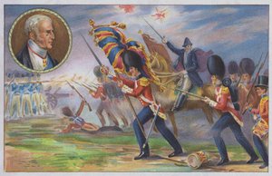The Duke of Wellington Commanding the British Army at the Battle of Waterloo by Unknown artist