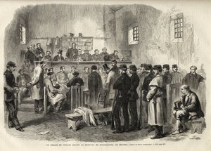 The Fenian Insurrection, Inquest on Mr Cleary in the Courthouse at Kilmallock - 1867 by Unknown artist