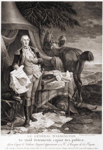 The General Washington (1732 - 1799), engraved after the original painting belonging to the Marquis de la Fayette by Unknown artist