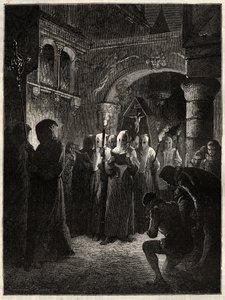 The King of France Henry III in White Penitent Suit - Procession of the Confrerie Instituted by the King 23/03/1585 by Unknown artist