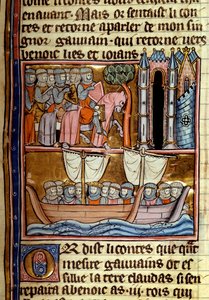 The Knights left for the Crusade