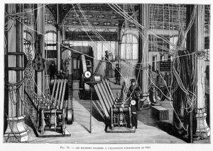 The Machine Grams at the 1881 Electricity Exhibition - in 