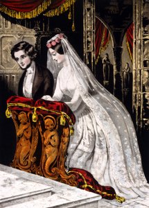 The Marriage (Religious Marriage), Chromolithography 1846