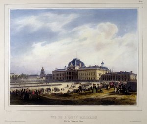 The Military School of the Invalides, view of the Champ de Mars by Unknown artist