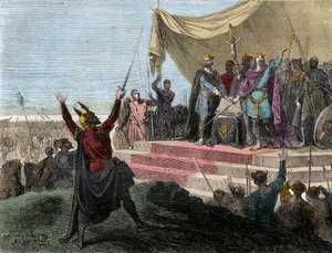 The Oaths of Strasbourg Between Louis the German