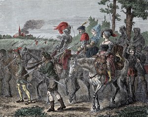 The Rising of the Peasants - War of the German Peasants (1524-1526): religious insurrections (Protestant reform), economic and social in Germany, Switzerland and Alsace Lorraine by Unknown artist