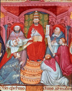 The Antipope Clement VII (Robert de Geneve) Proclaiming His Laws