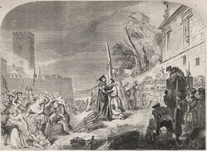 The Burning of Bishops Nicholas Ridley and Hugh Latimer at the Stake near the Gates of Balliol College, Oxford, England by Unknown artist