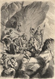 The counterfeiters of Kabylia in 1857. Engraving in 