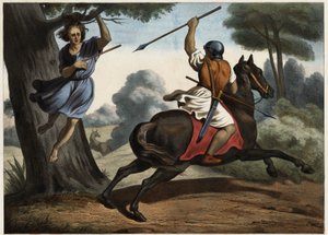 The death of Absalom. After the defeat against his father