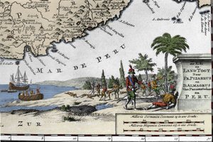 The Debarkment of the Spanish Conquistadors Francisco Pizarro by Unknown artist