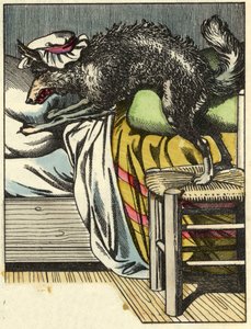 The disguise wolf takes the Grandma