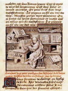 Jean Mielot Working in His Office by Unknown artist