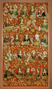 The Family Tree of the Babenberg Margraves and Dukes, First Rulers of Ostarrichi by Unknown Artist