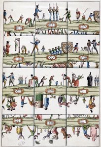The illustrated domino-map - Arts Deco, n.d. by Unknown artist