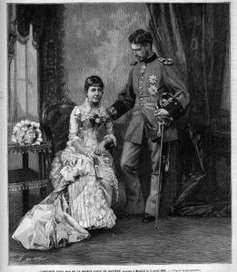 The infante of Spain Dona Maria de la Paz and Prince Louis II of Bavaria