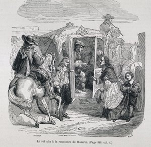 The king went to meet Mazarin by Unknown artist