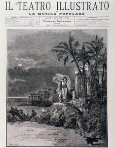 The last scene of The Pearl Fishermen, act I, opera by Georges Bizet by Unknown artist