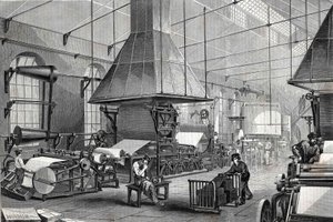 The Machinery Room of a Stationery (engraving)