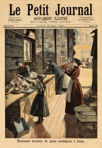 The new auxiliary post offices in Paris, some negotiators open a postal service counter, parallel to their commercial activities by Unknown artist