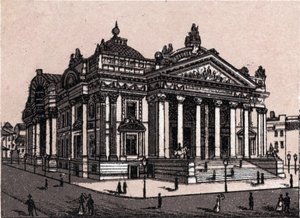 The new stock exchange in Brussels, Belgium