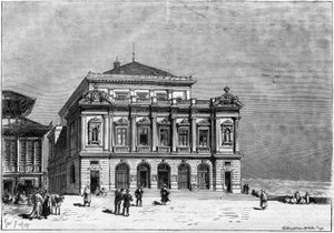 The theatre of Constantine in Algeria built by architect Paul Jean Gion (1838-1904) between 1877 and 1883 - the outside of the theatre