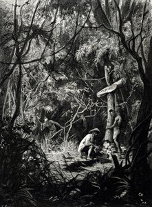 The tomb of the explorer Henri Mouhot in Indochina. by Unknown artist