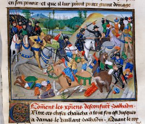 Third Crusade: How the Christians confirm Saladin by Unknown artist