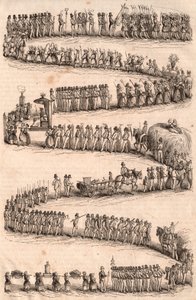 Traditional procession during the festival of vine growers in Vevey, Switzerland