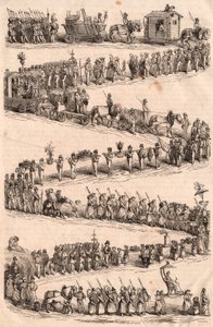 Traditional procession during the festival of vine growers in Vevey, Switzerland by Unknown