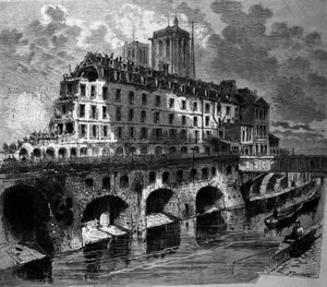 Transformations of Paris Under the Second Empire, Haussmann Works: Demolition of the Former Hotel Dieu