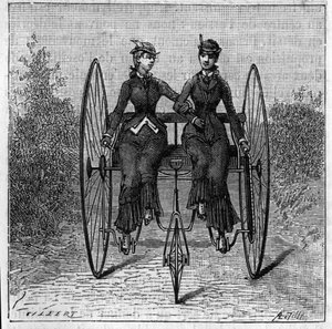 Tricycles at the Stanley Club Exhibition in London, England by Unknown artist
