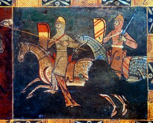 Two Knights in the Side of the Mesh Going to Battle (Detail) by Unknown artist