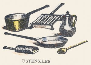 U: utensils by Unknown artist