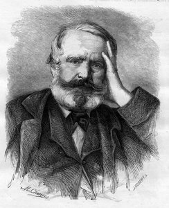 Victor Hugo (1802-1885), French writer, in 1866.