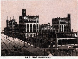 Vienna, Austria: view of the Northern Railway Station