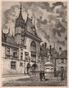 View from the Street of Palais Jacques Coeur in Bourges, France
