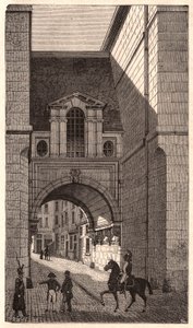 View of a Renaissance building from the period of Henry II in Nazareth Street in Paris, France by Unknown