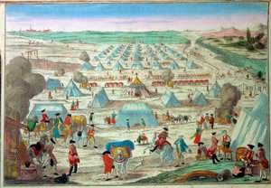 View of a Military Camp in Prussia by Unknown artist