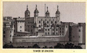 View of the Tower of London, Former Prison, England