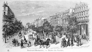 View of the Variety Theatre on Boulevard Montmartre