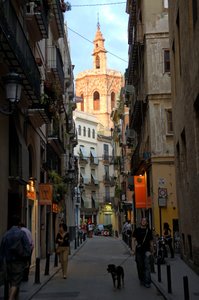 View of the cathedral tower known as El Miquelet