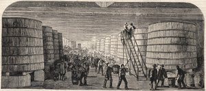 View of the Cellar at the Chateau - Lafitte in 1860 by Unknown artist