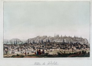 View of the City of Fabolsk, Siberia. In 