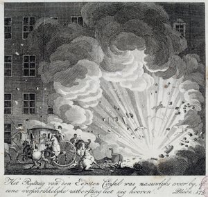 View of the Explosion of the Infernal Machine of the Rue Saint Nicaise in Paris on the 3rd Nivose an IX